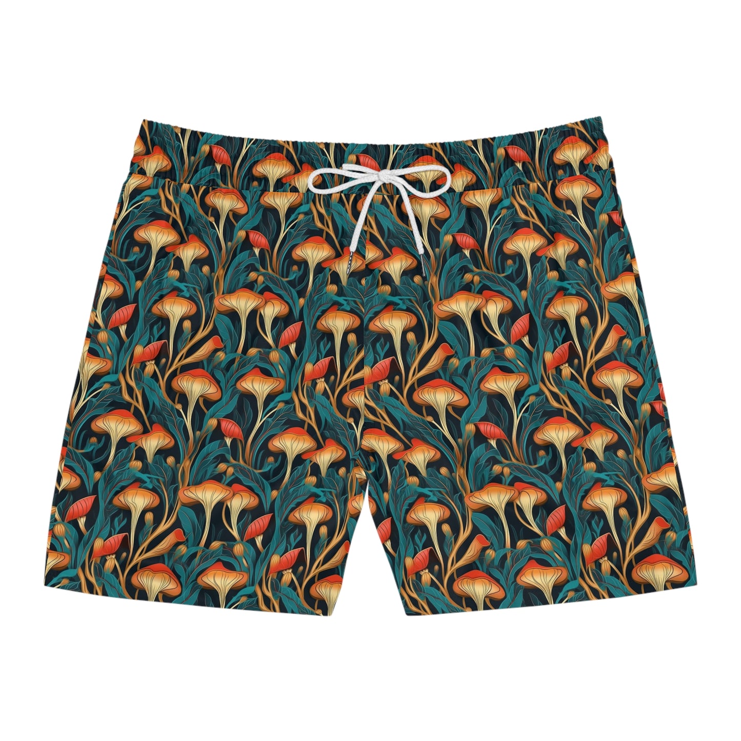 Mushroom Dream Men's Mid-Length Swim Shorts