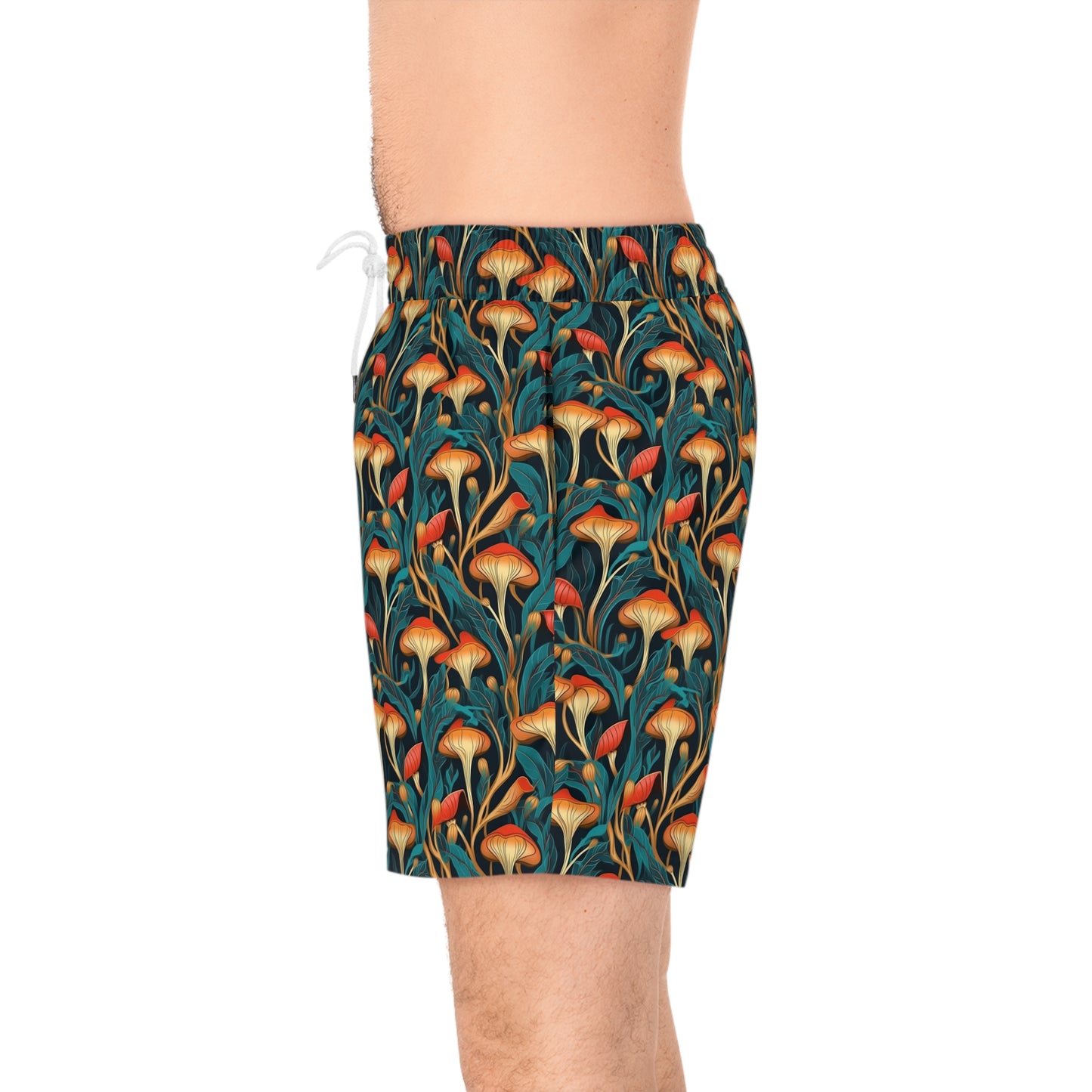 Mushroom Dream Men's Mid-Length Swim Shorts