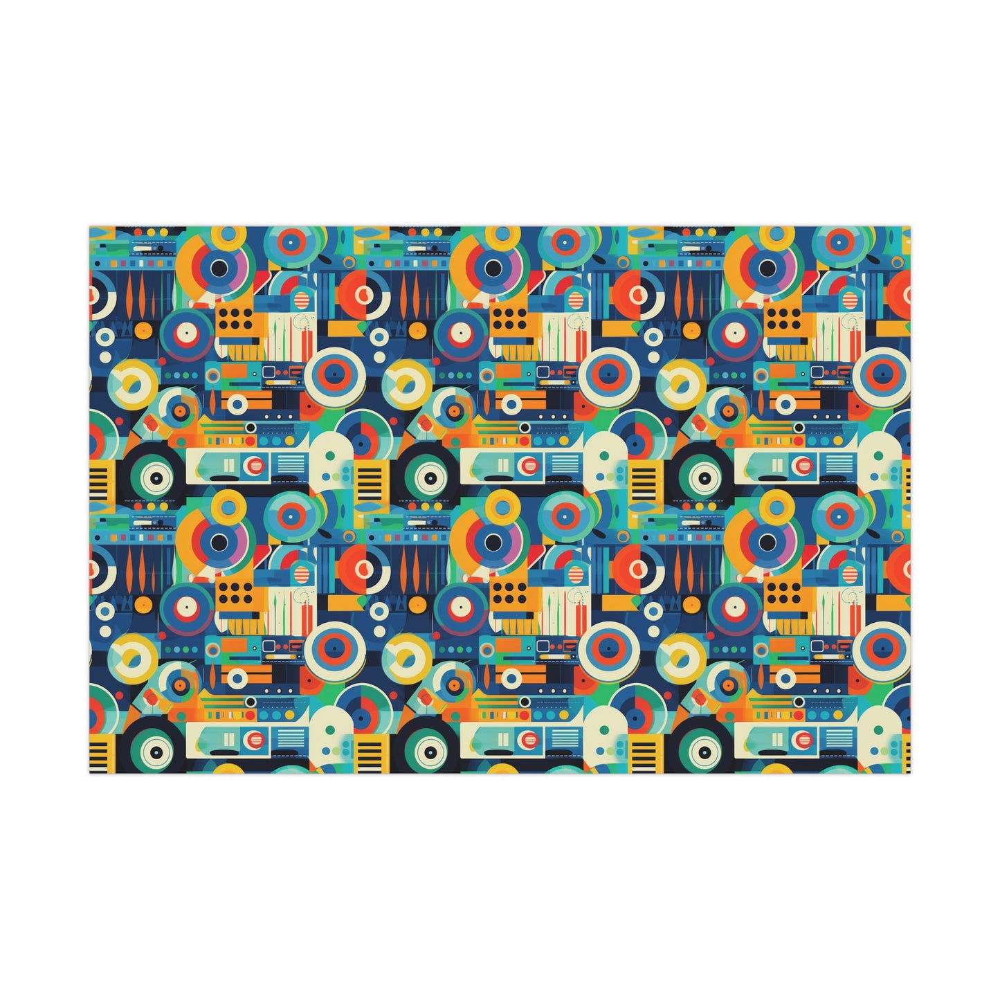 80's DJ Gift Wrap Papers