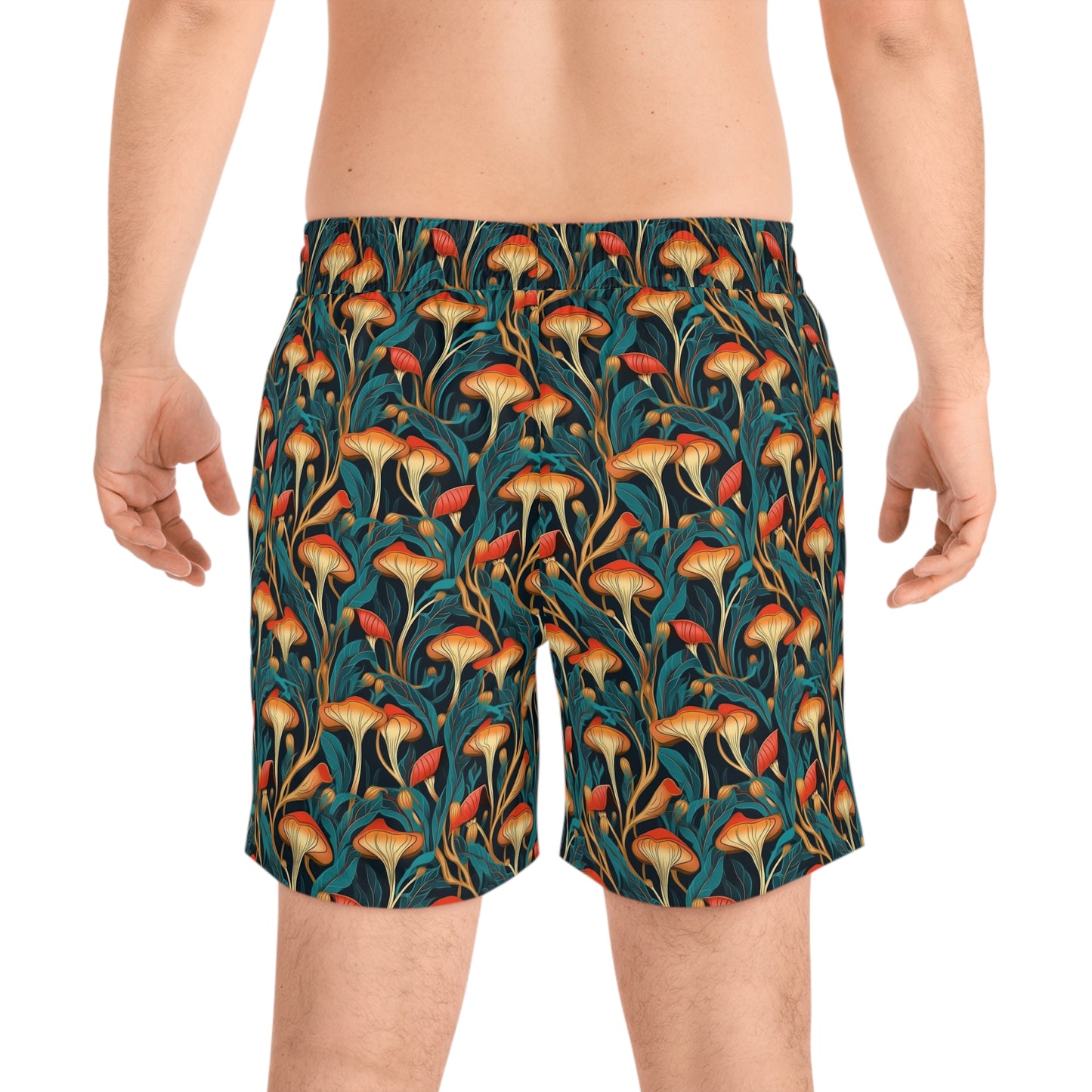 Mushroom Dream Men's Mid-Length Swim Shorts