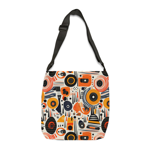 Abstract Jazz Adjustable Tote Bag