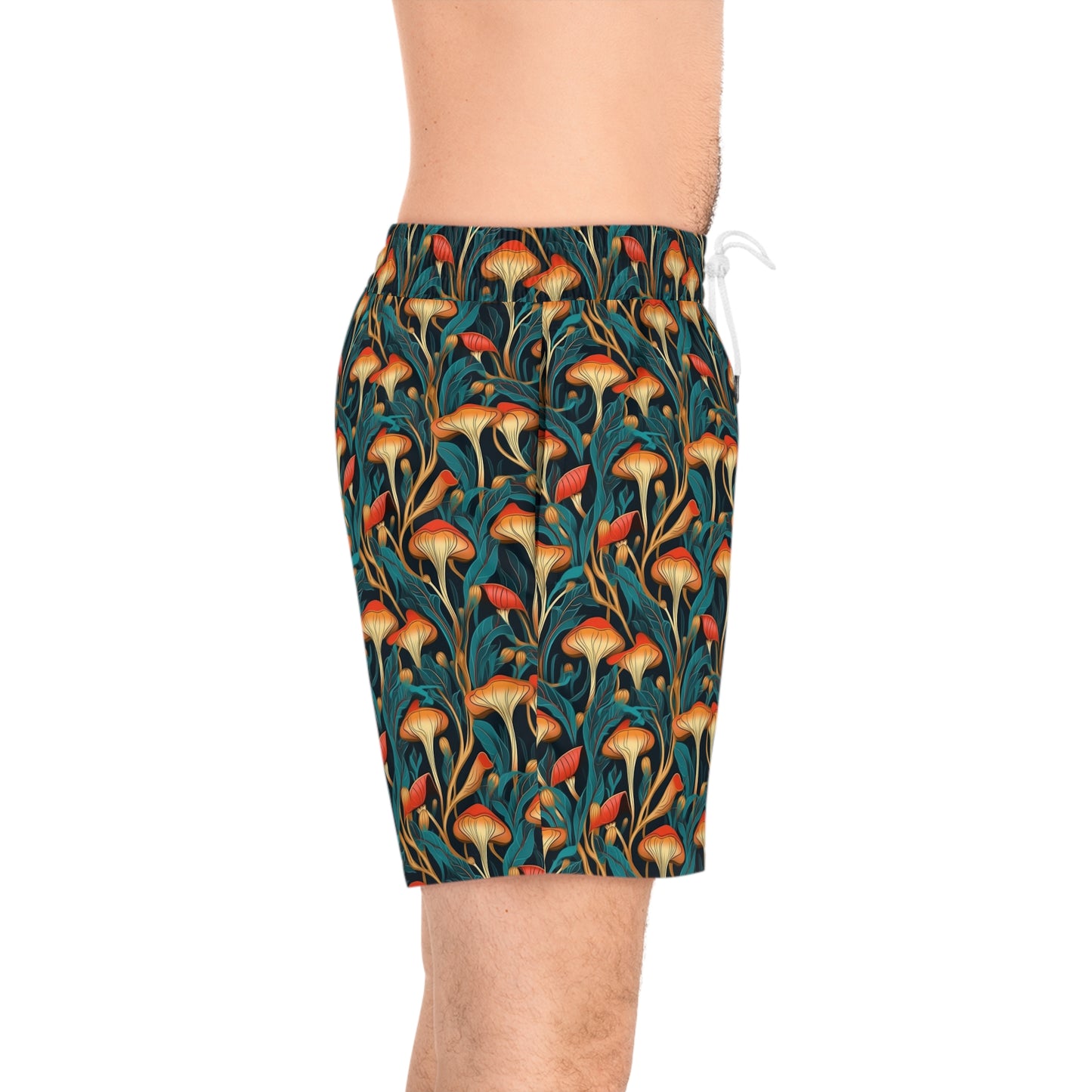 Mushroom Dream Men's Mid-Length Swim Shorts